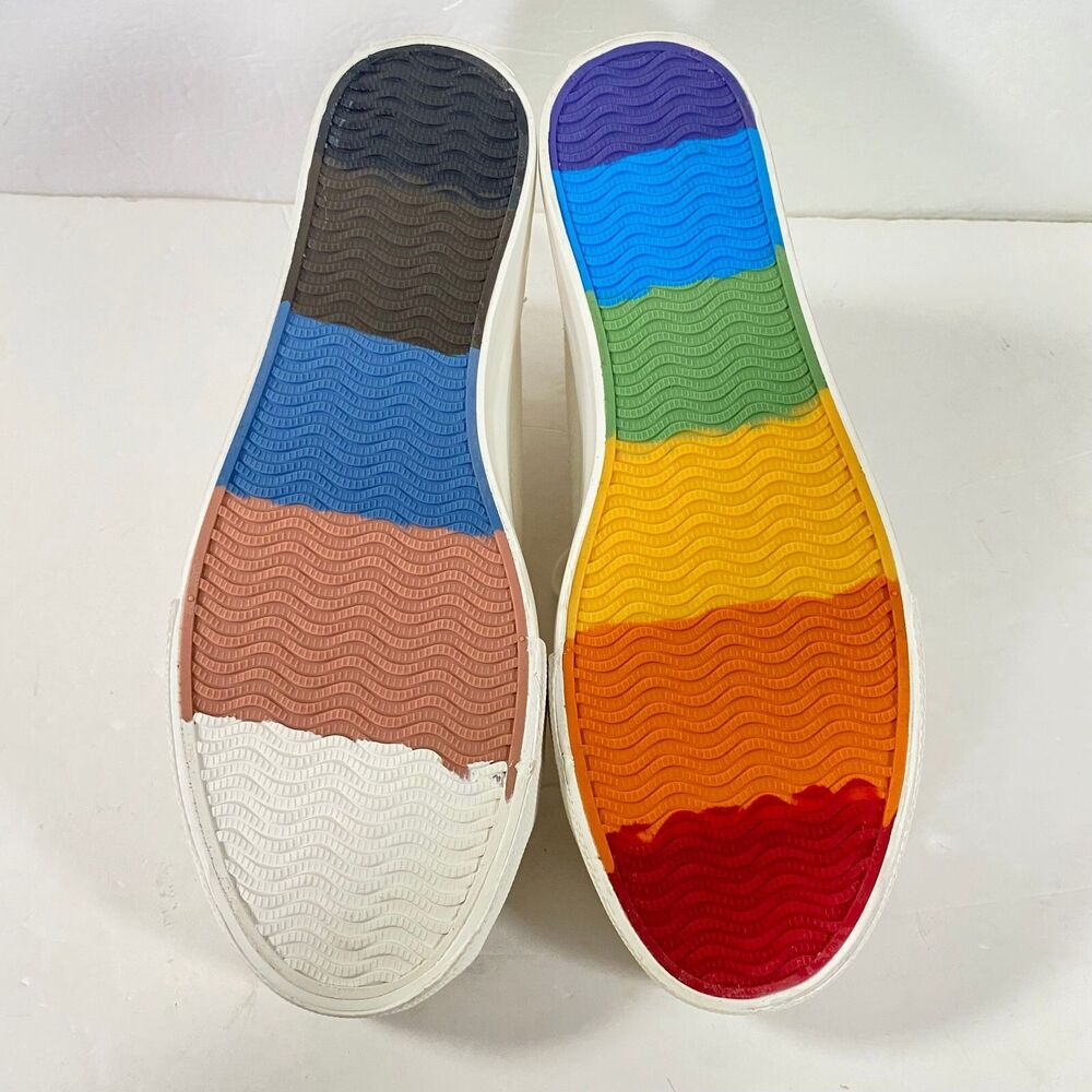 American Eagle Trust In Love High Top Sneakers Women Sz 10 Multicolor NWOT Read - Picture 8 of 16